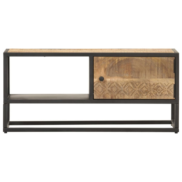 Szafka pod Telewizor Rtv Brąz Mat Szuflady Drzwiczki Nowoczesny 90x30x40cm