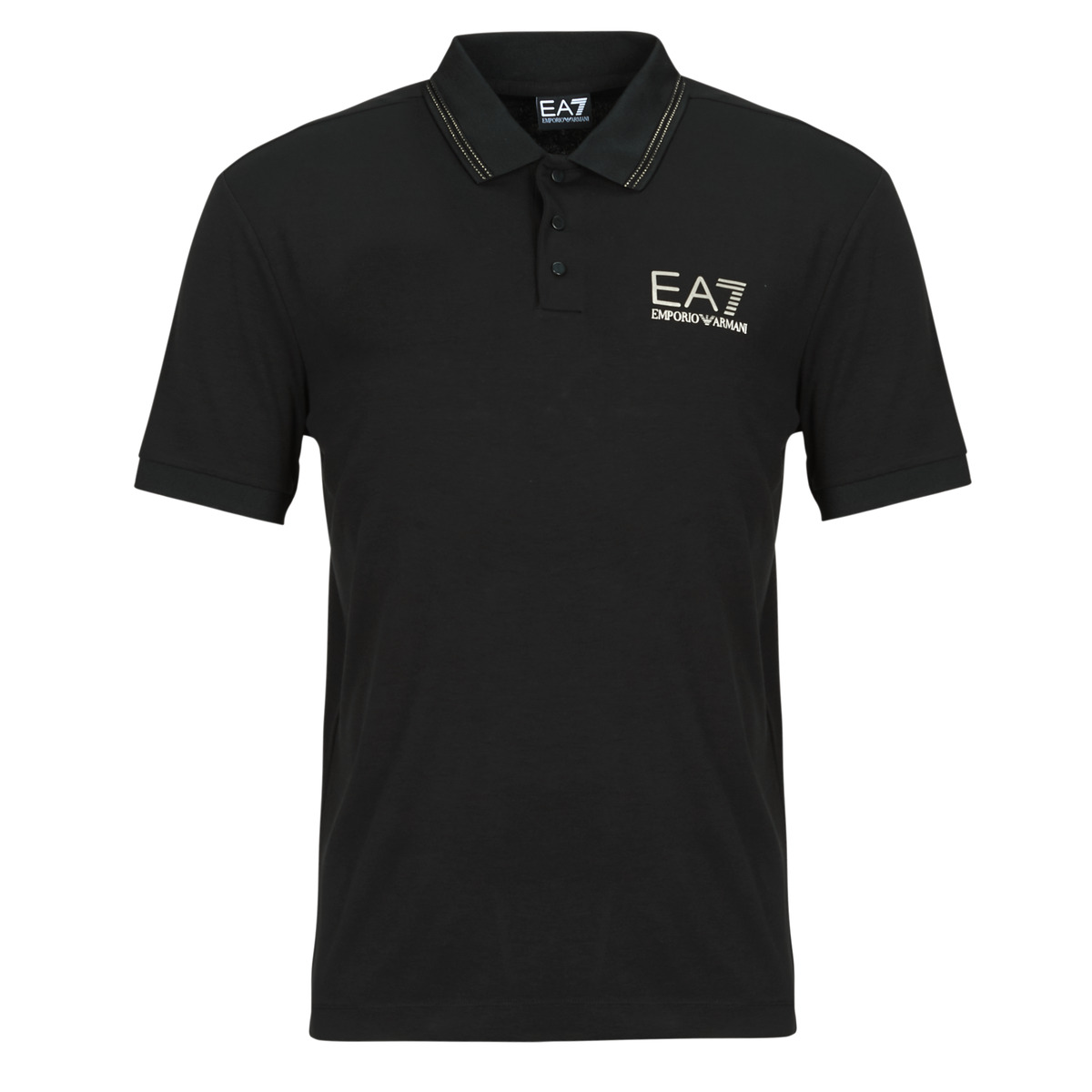Emporio Armani EA7 - TRAIN GOLD LABEL POLO PUNTO ROMA  7M000300 - Black