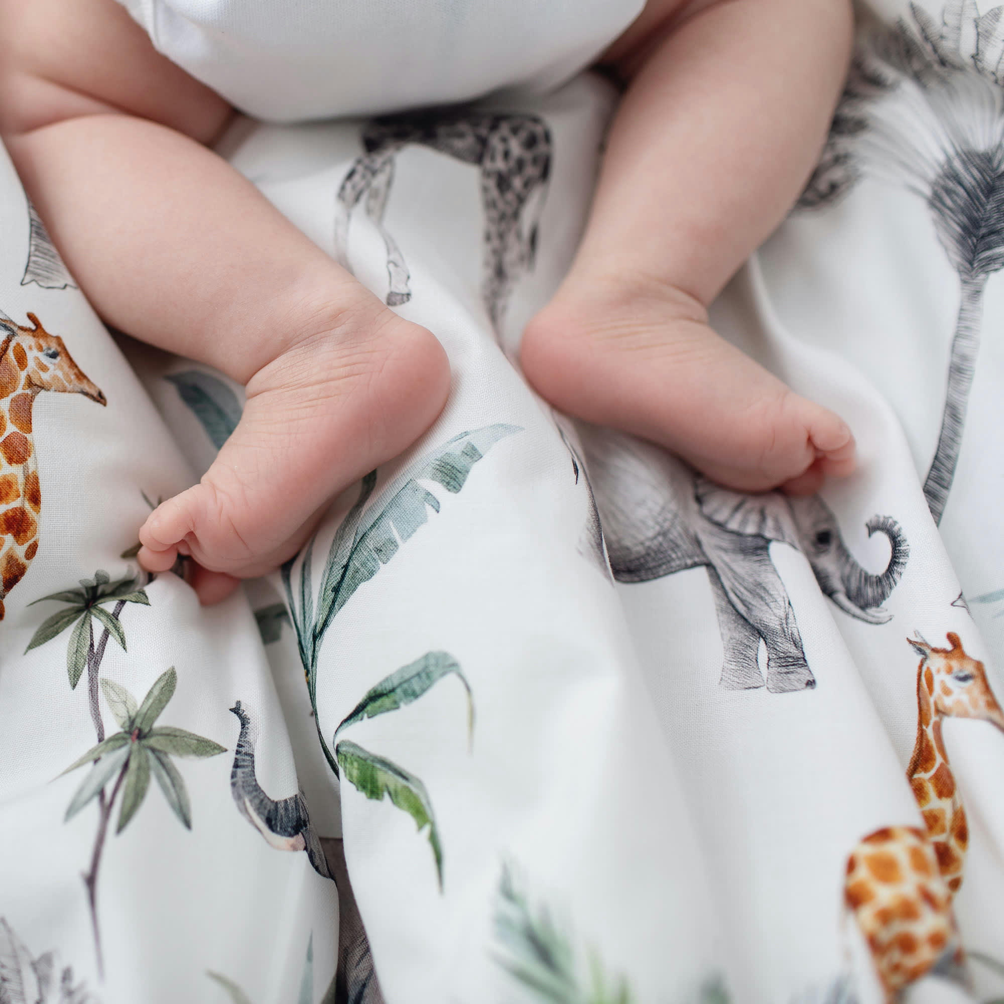 SAFARI - Drap housse couffin ovale  Compatible matelas l 30-35cm x L 70-75cm