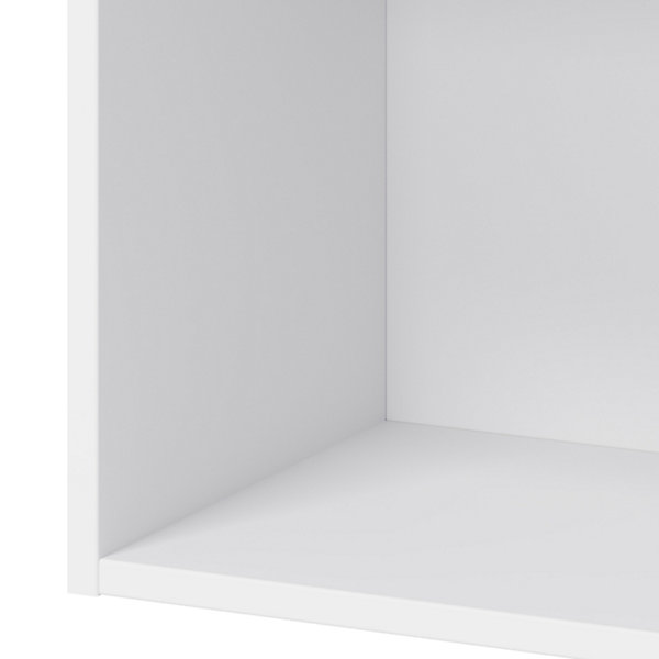 Caisson haut de cuisine ouvert GoodHome Caraway Blanc H. 36 cm x l. 60 cm