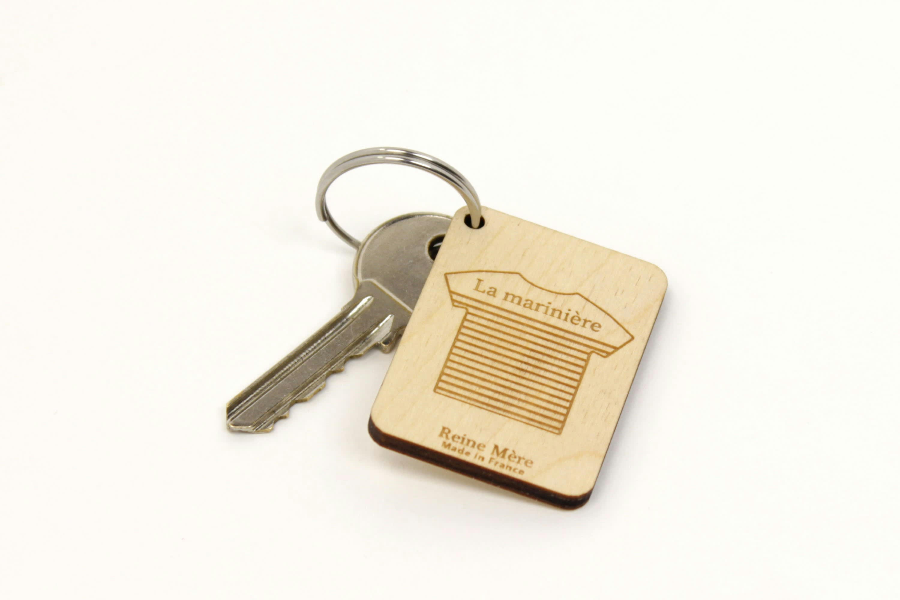 Coq - Porte-clés en bois de bouleau made in france