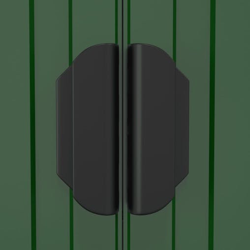 NNEVL Garden Shed Green 192x191x223 cm Galvanised Steel