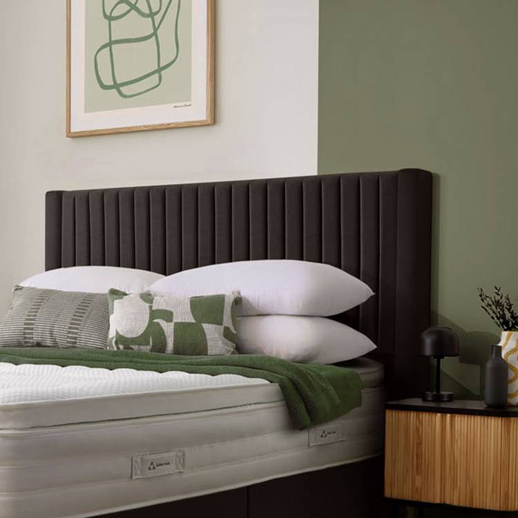 Silentnight Slumber Fabric Double Headboard - Charcoal