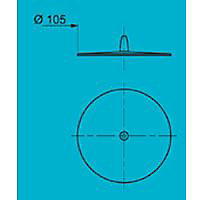 Bouchon Wirquin Frisby bleu turquoise