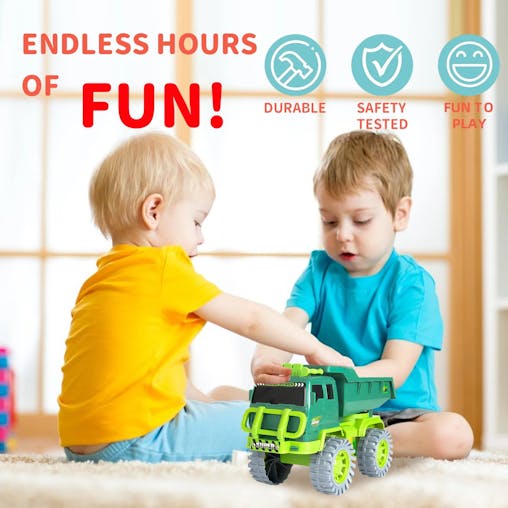NNEOBA Kids Engineering Dump Truck Toy (Green)