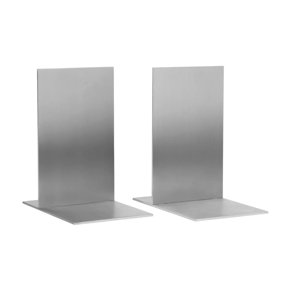 Ferm Living - Lager Buchstütze, Aluminium gebüstet (2er Set)