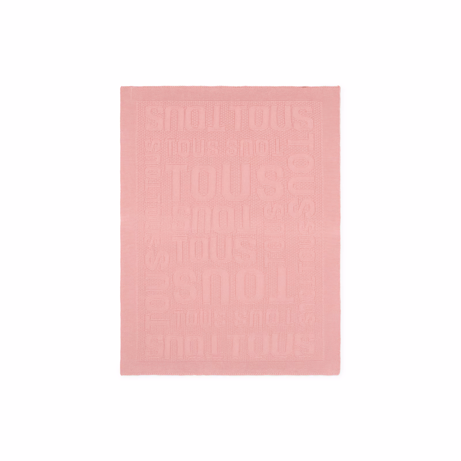 Manta de bebé Nilo logo TOUS rosa