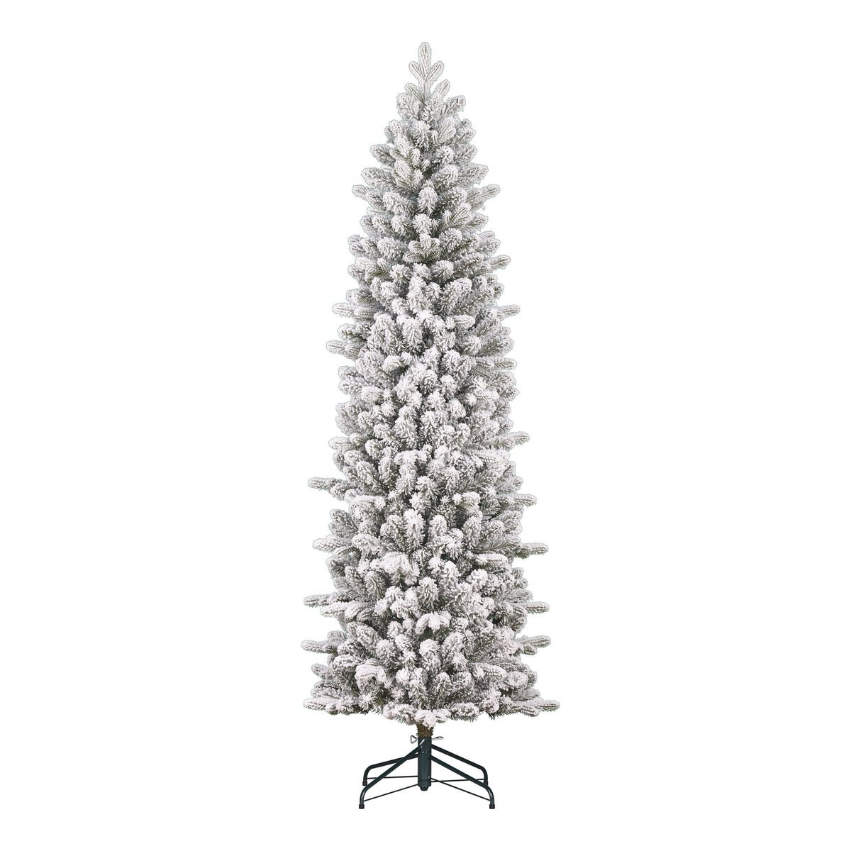 Black Box Trees Harma Smalle Kunstkerstboom - Kerstboom H260 x Ø73 cm - Groen Frosted