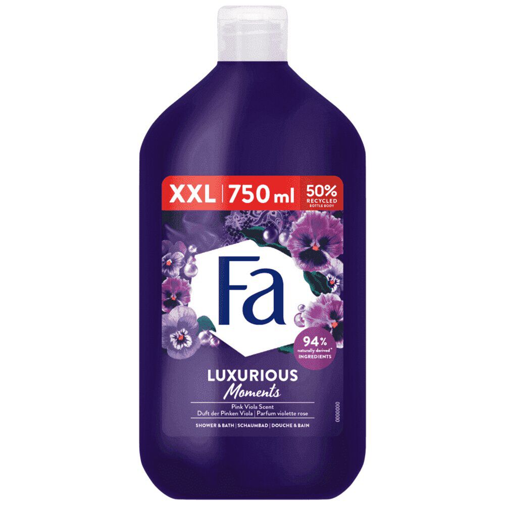 Gel douche et bain Fa Luxurious Moments 750ml violette rose