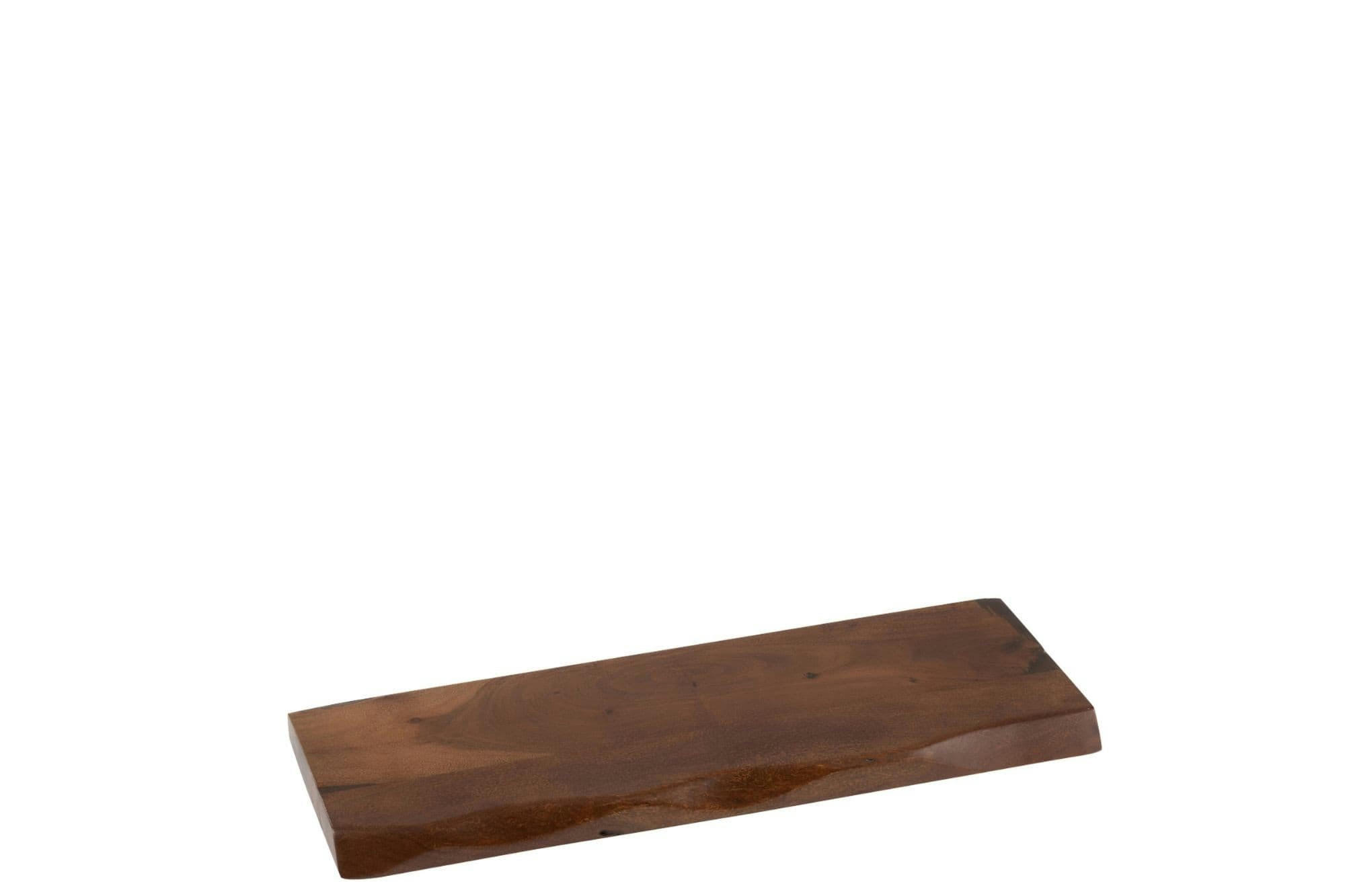EDGAR - Lot de 2 etagère murale rectangulaire en bois d'acacia l70