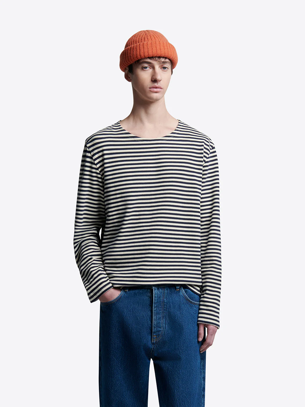 T-shirt marinière en coton - L'atelier