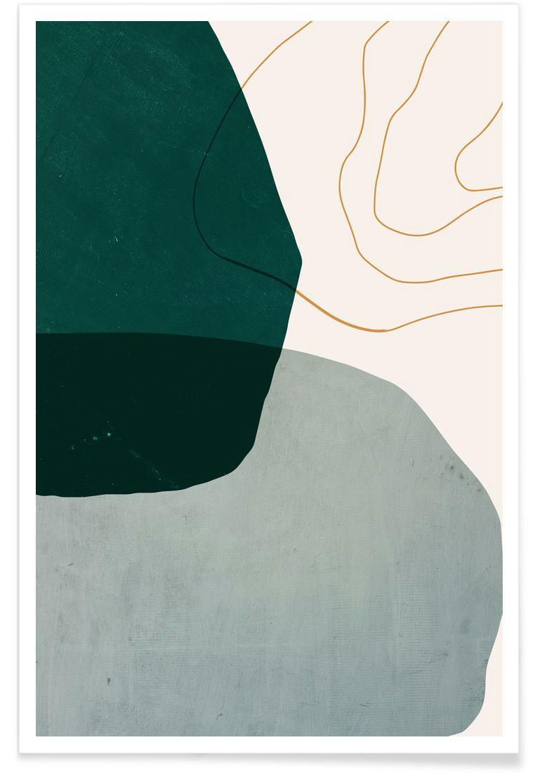 INTERPLAY - Affiche gris & vert