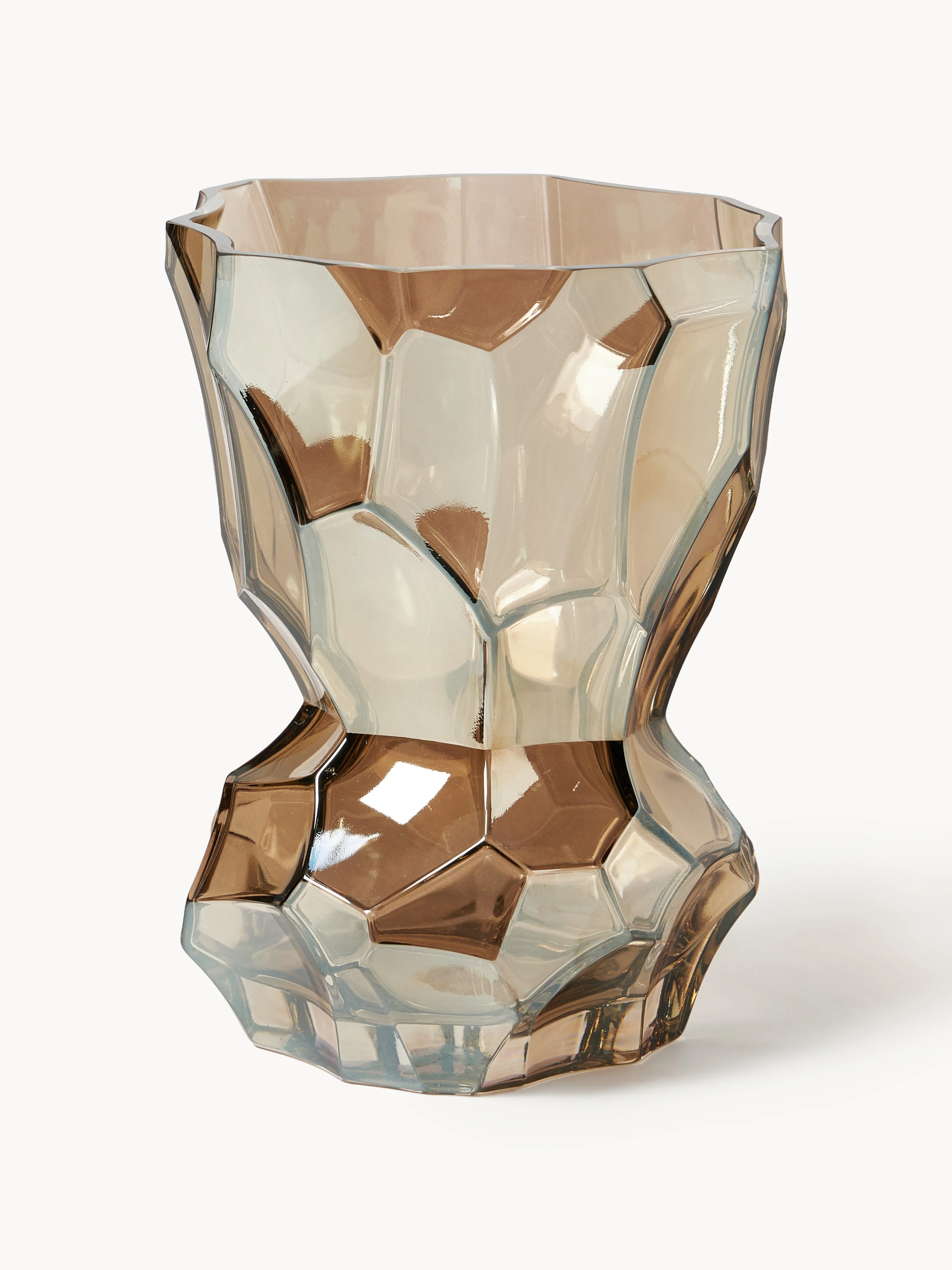 Mundgeblasene Glas-Vase Reflection, H 30 cm