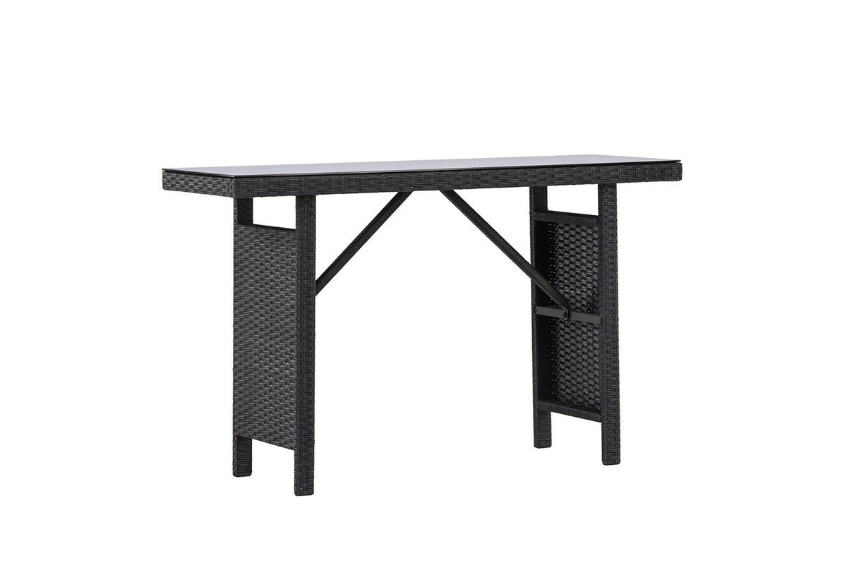 Rebellenclub Tuin Bijzettafel Brisko - 120 x 40cm - Zwart