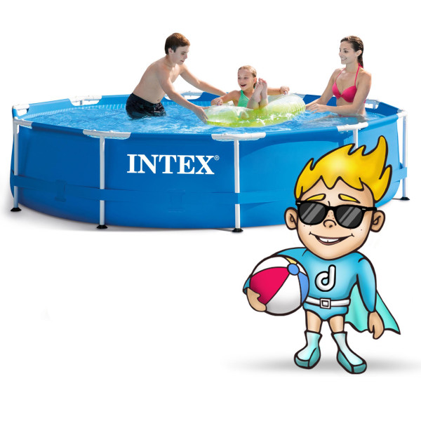 Basen ogrodowy stelażowy Intex 305x76 cm zestaw 6w1