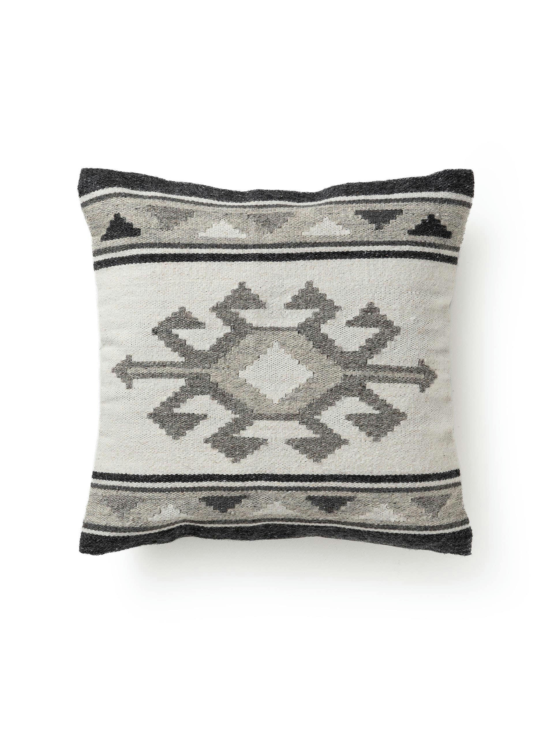 DILAN - Housse de coussin gris 45x45