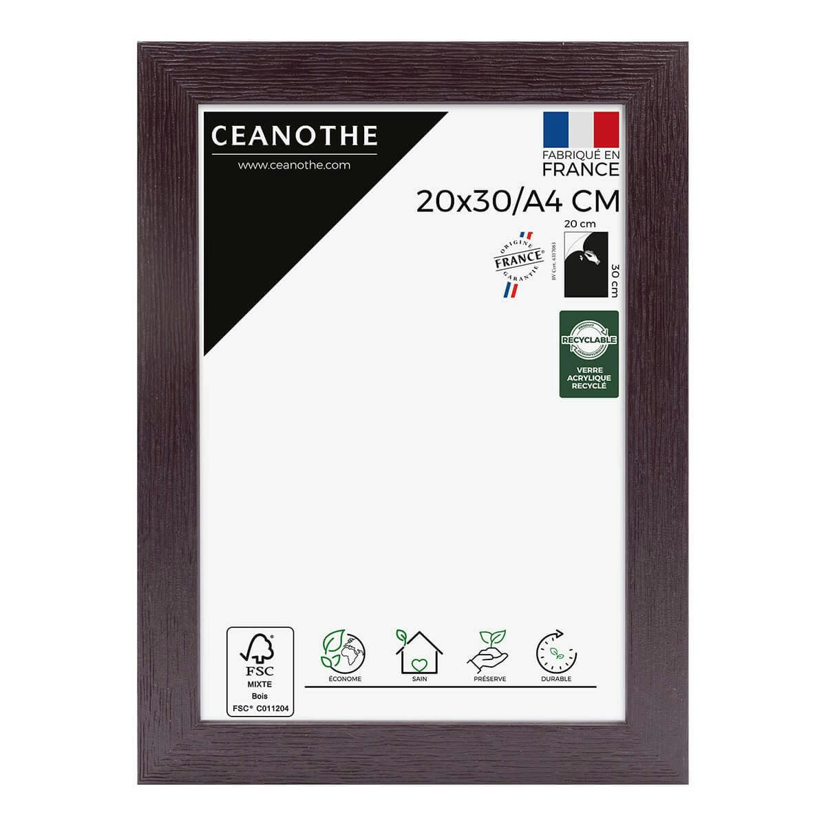 TUTTI FRUTTI - Cadre photo figue 20x30 cm bois reconstitué fsc