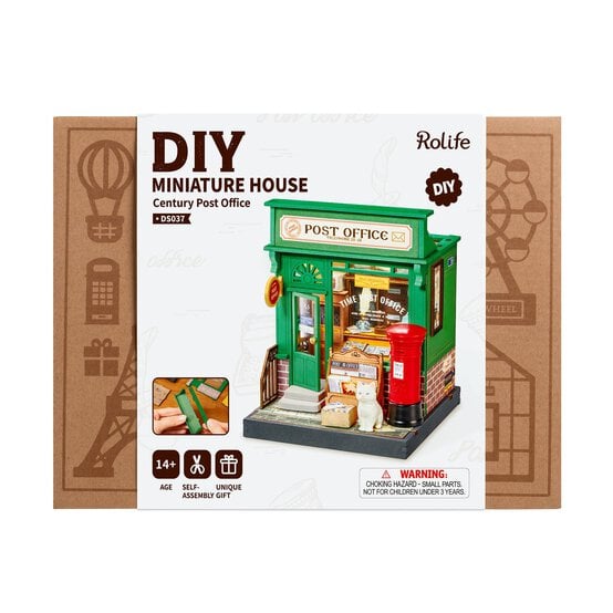 Rolife Century Post Office Miniature House Kit