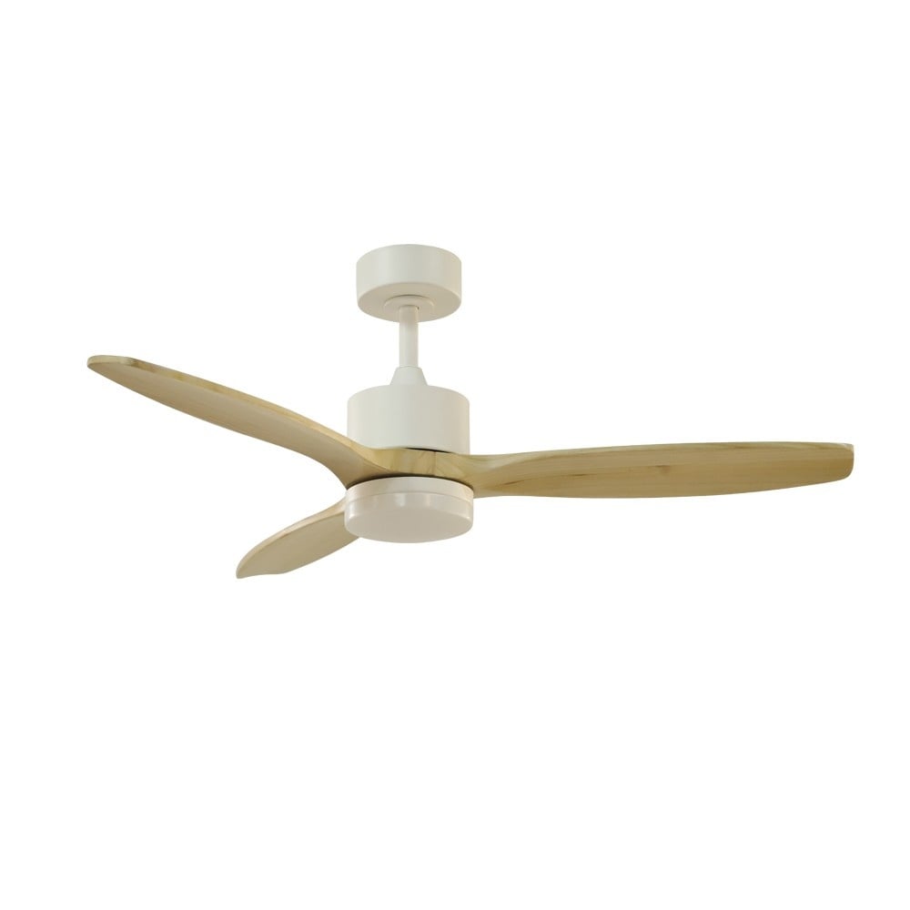 CristalRecord plafondventilator Terre - 1 lichts - 106.6 x 44.9  cm - wit bruin
