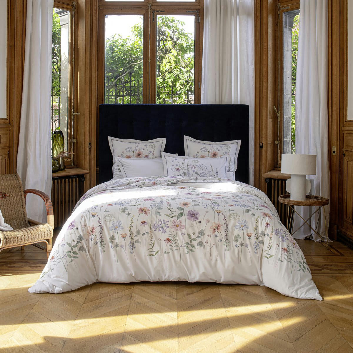 AUTREFOIS - Housse de couette percale beige 140x200 cm