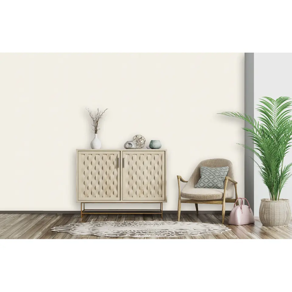 Dutch Wallcoverings - Inspiration Wall uni textiel beige - 0,53x10,05m