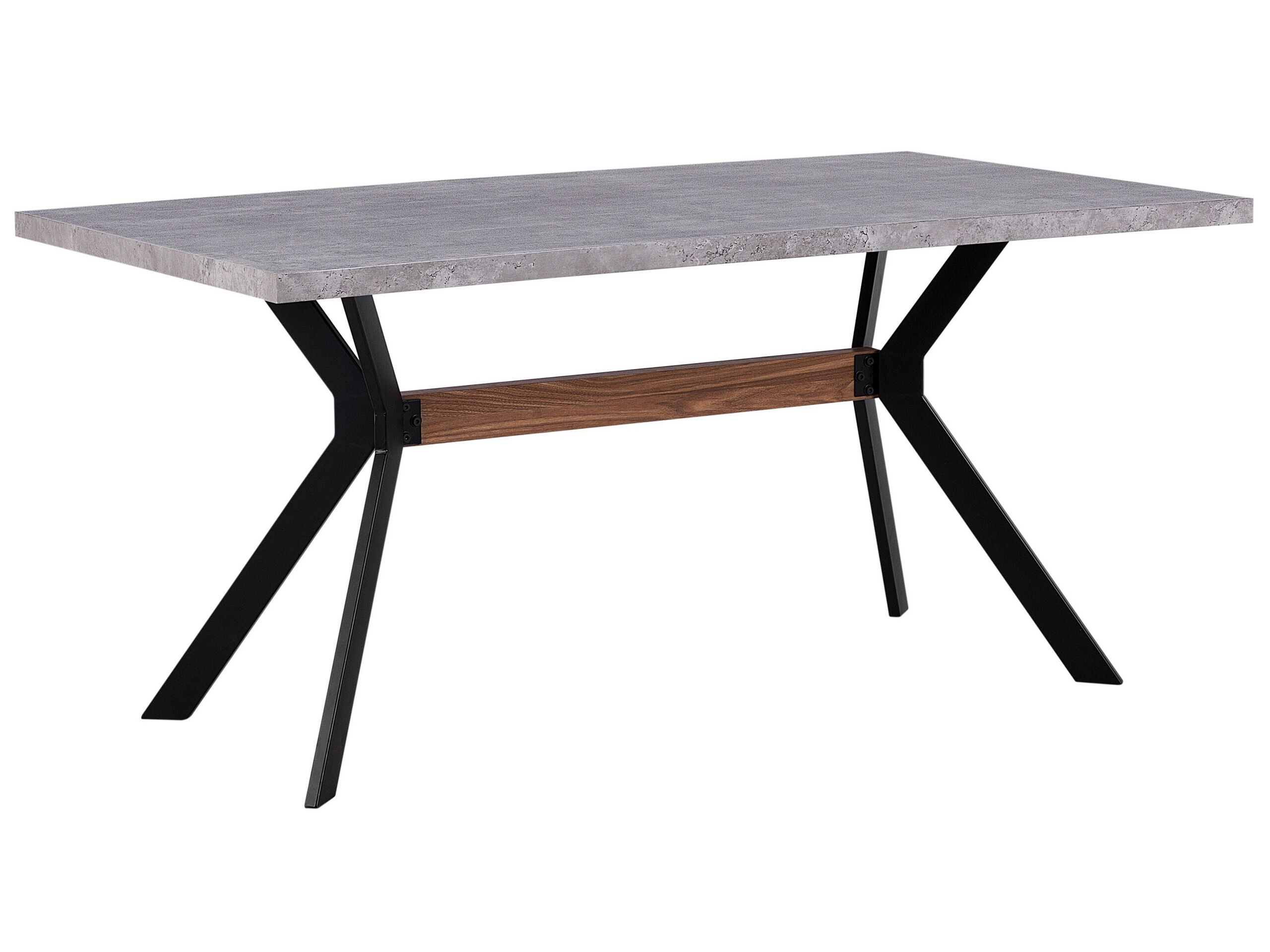 Stół do jadalni efekt betonu 160x90 szary