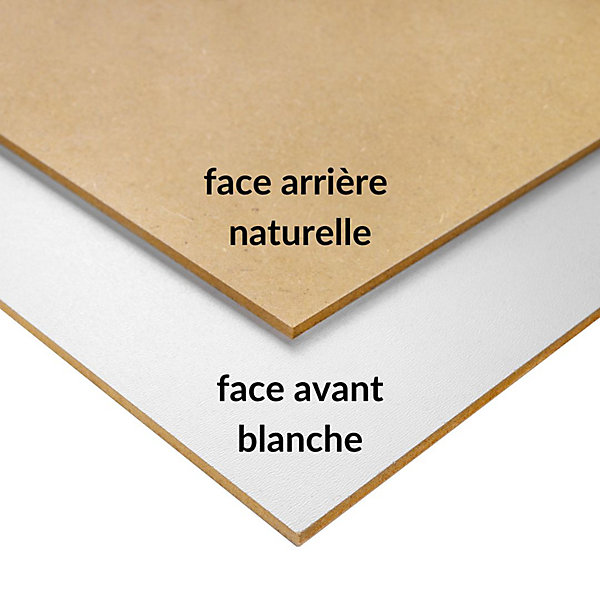 Creative Deco 10 x A4 Panneau MDF Blanc 300 x 210 x 3 mm - Planche Bois Brut - Bricolage, Découpe Laser, Gravure, Pyrogravure