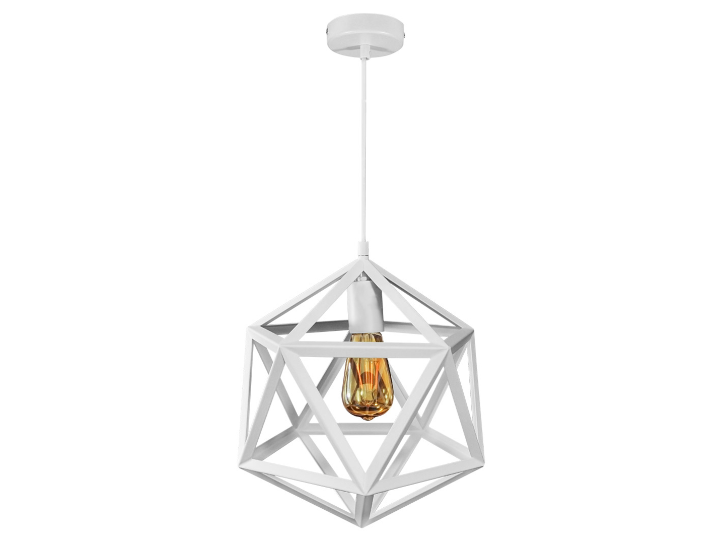 Lampa wisząca Denmark metalowa biała