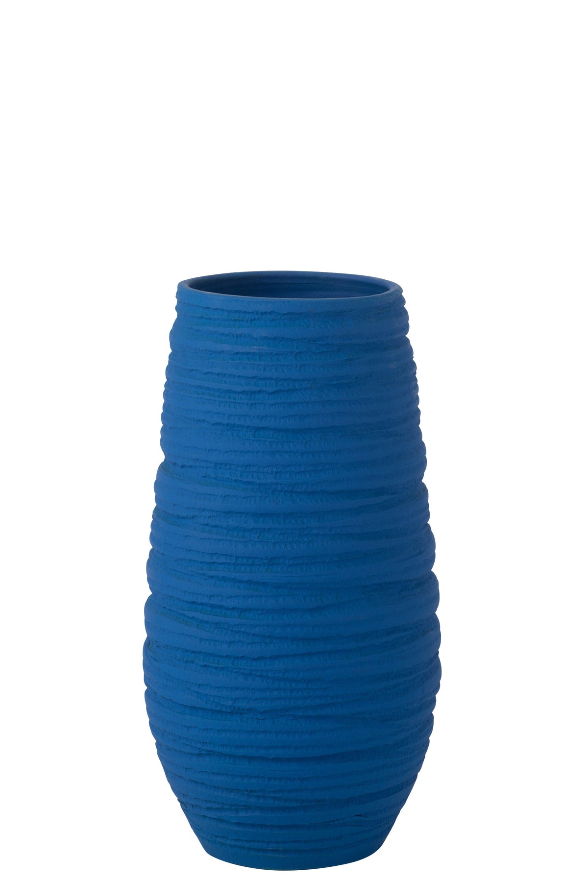 J-Line vaas Fiesta - keramiek - blauw - extra large - Ø 25 cm