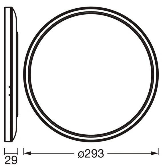 Deckenleuchte, Ø 29,3 cm, weiß