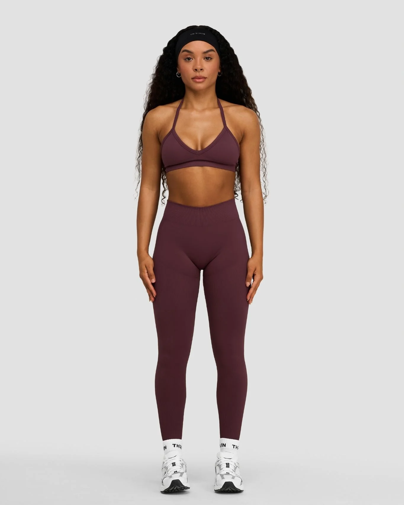 Elevate™ Sculpting Mid Waist Scrunch Leggings | Dark Mauve
