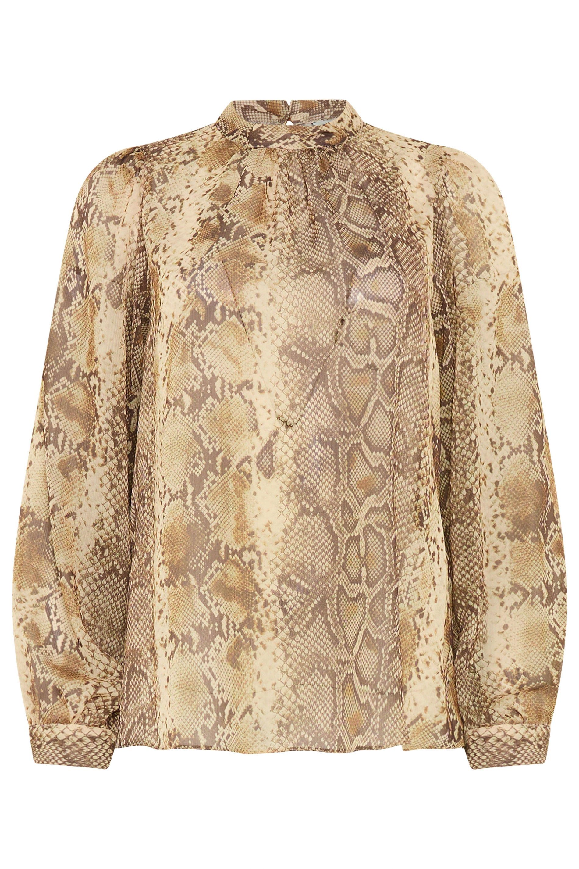 M&Co Snake Print Blouse