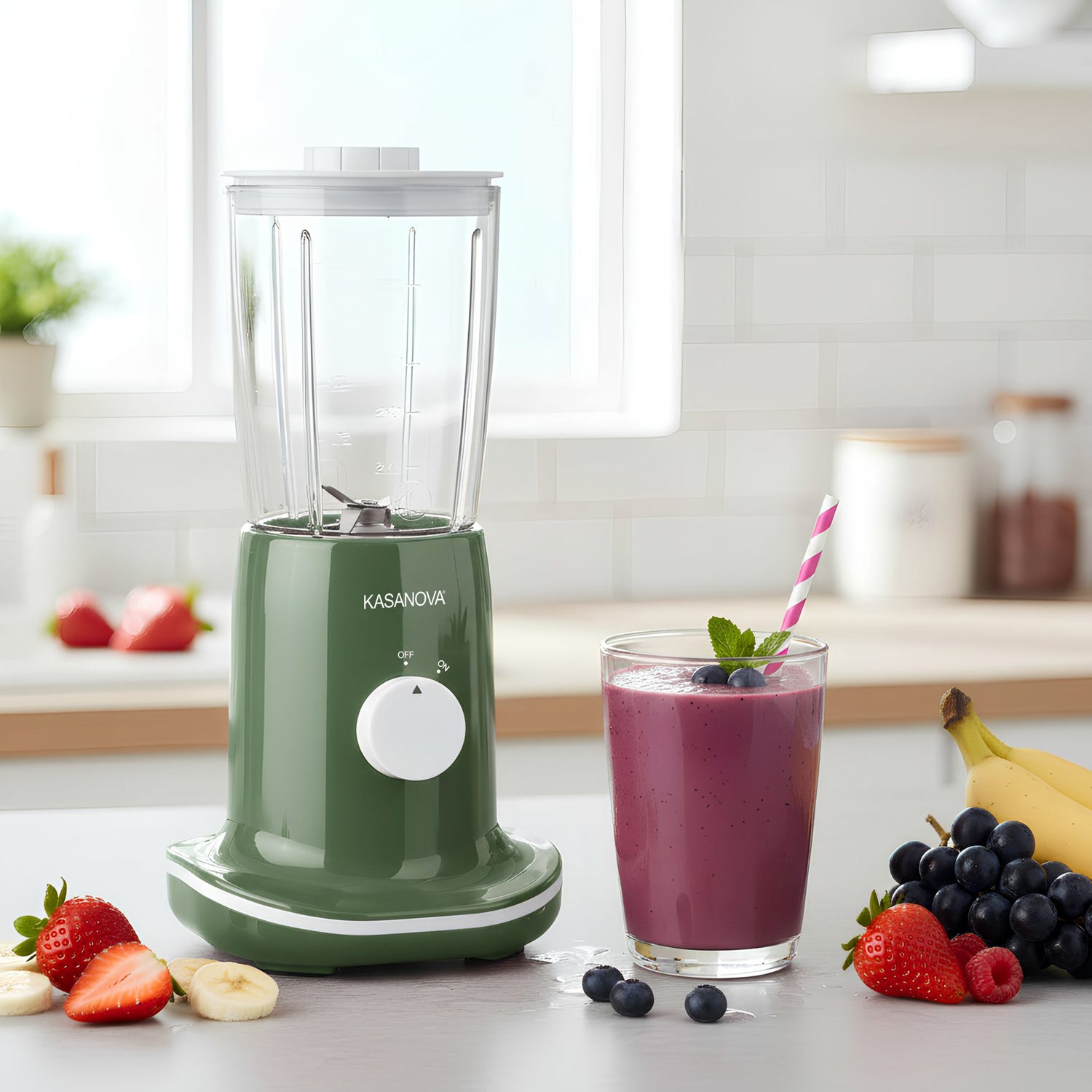 Frullatore 300 W con brocca 500 ml verde