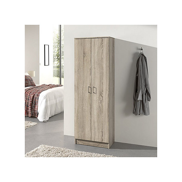 Armoire REY2 portes80x180 cmChene clairStyle scandinave