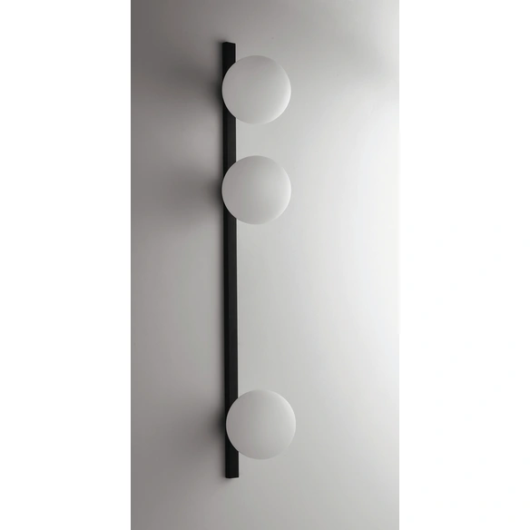 Wandleuchte »ENOIRE«, metall/glas, schwarz