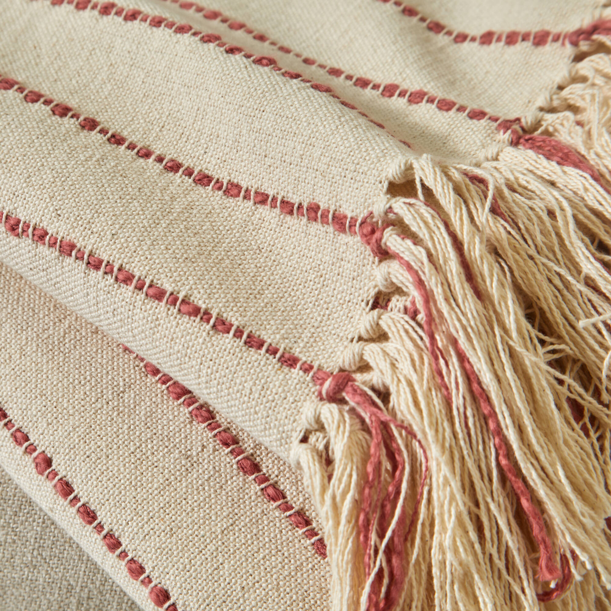 Plaid ou jeté de canapé tissage artisanal