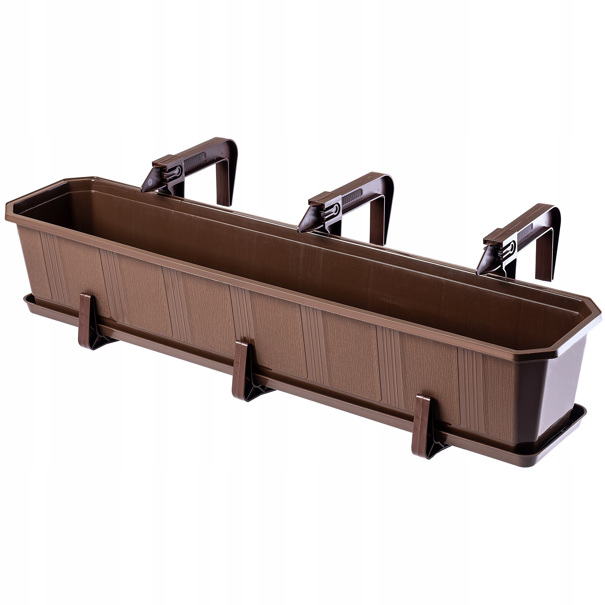 Skrzynka Balkonowa Doniczka Uchwyty Podstawka 80cm