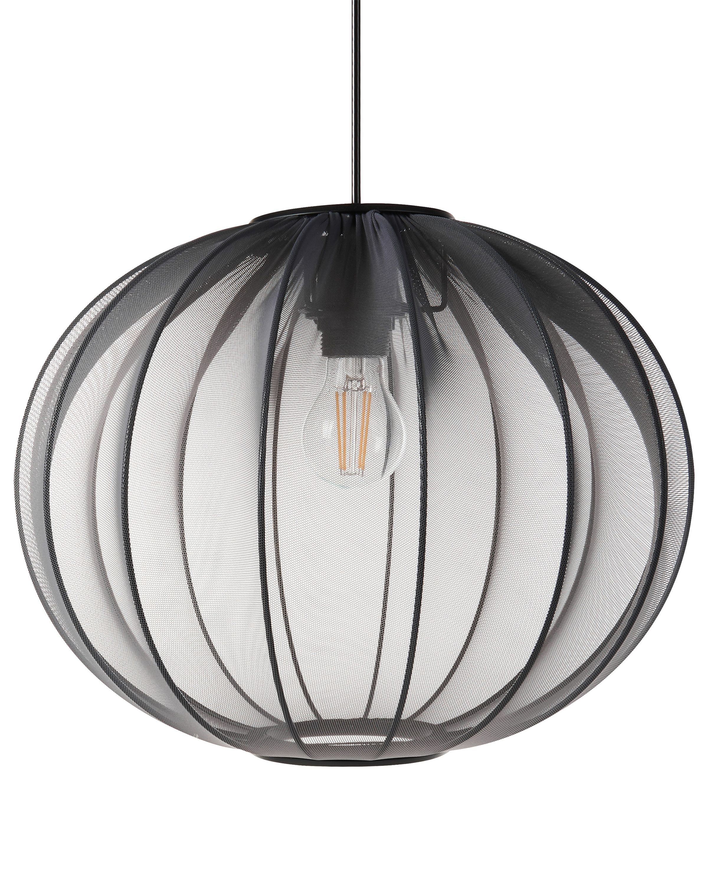 Lampa wisząca sufitowa nylonowa czarna
