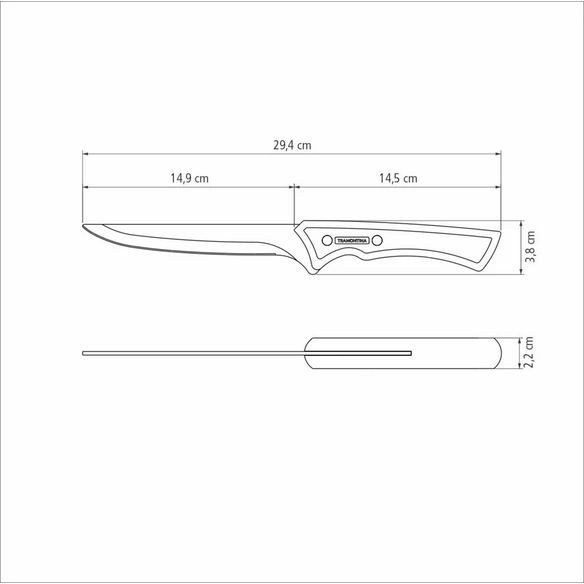 Messer »CHURRASCO BLACK«, Ausbeiner, 29 cm