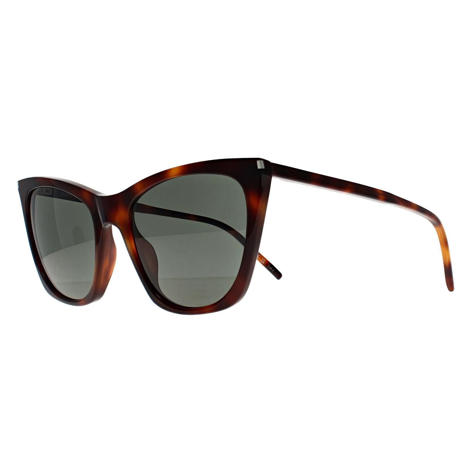 Saint Laurent Cat Eye Havana Grey SL 214 Kate Thin