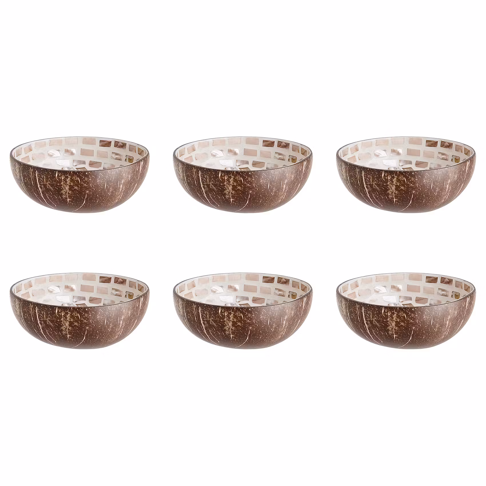 COCONUT Kokosnussschale 6er-Set