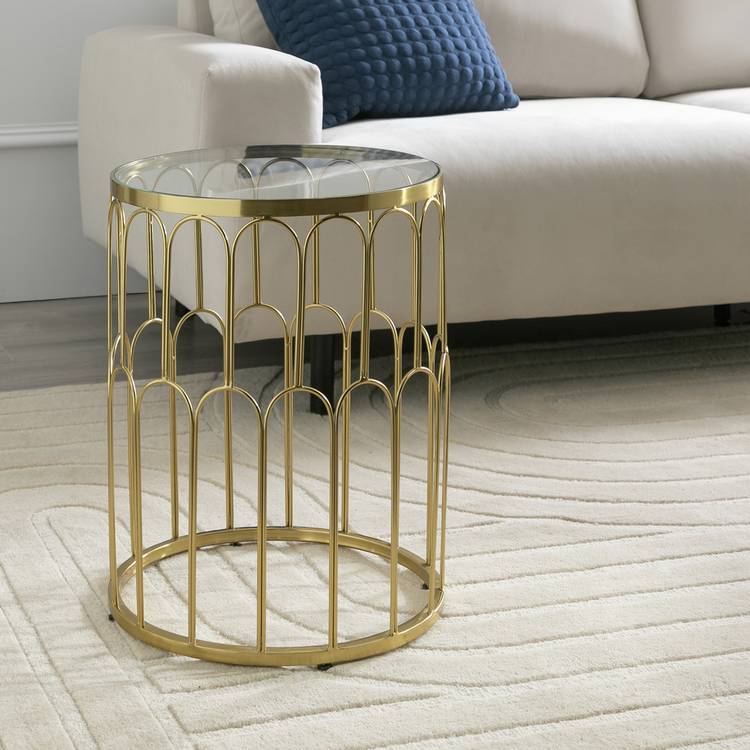 Habitat Elba Side Table - Gold