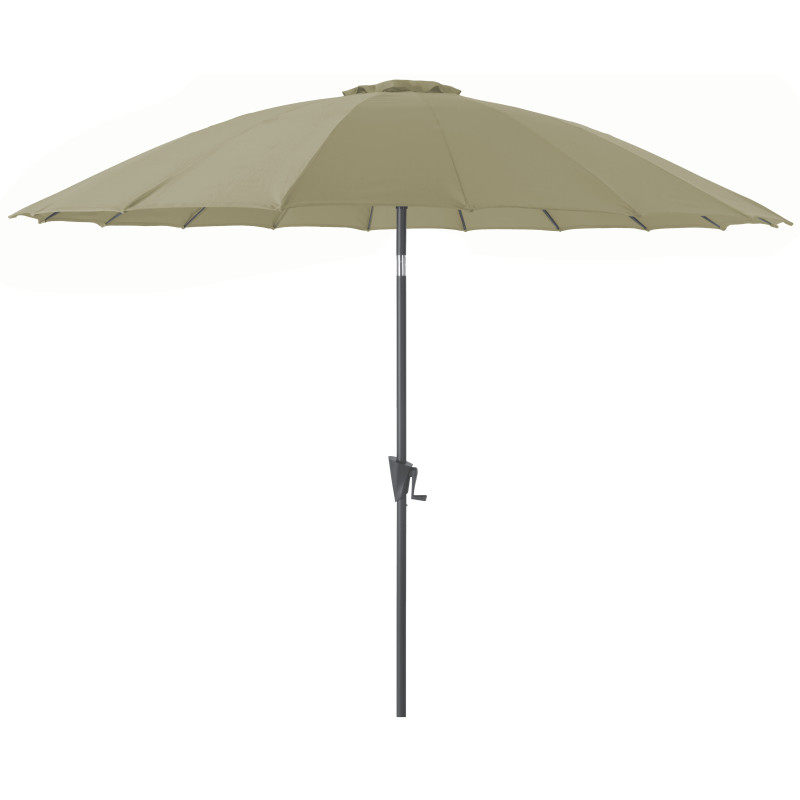 Parasol droit inclinable Pagode argile Ø 300 cm