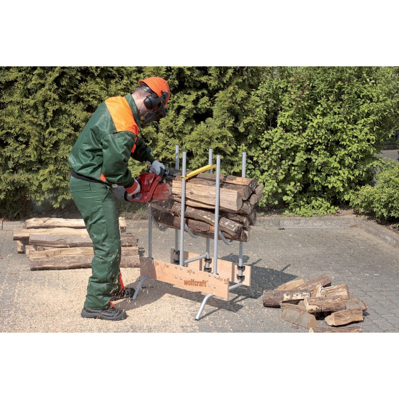 Chevalet multi-bûches pour tronçonneuse WOLFCRAFT