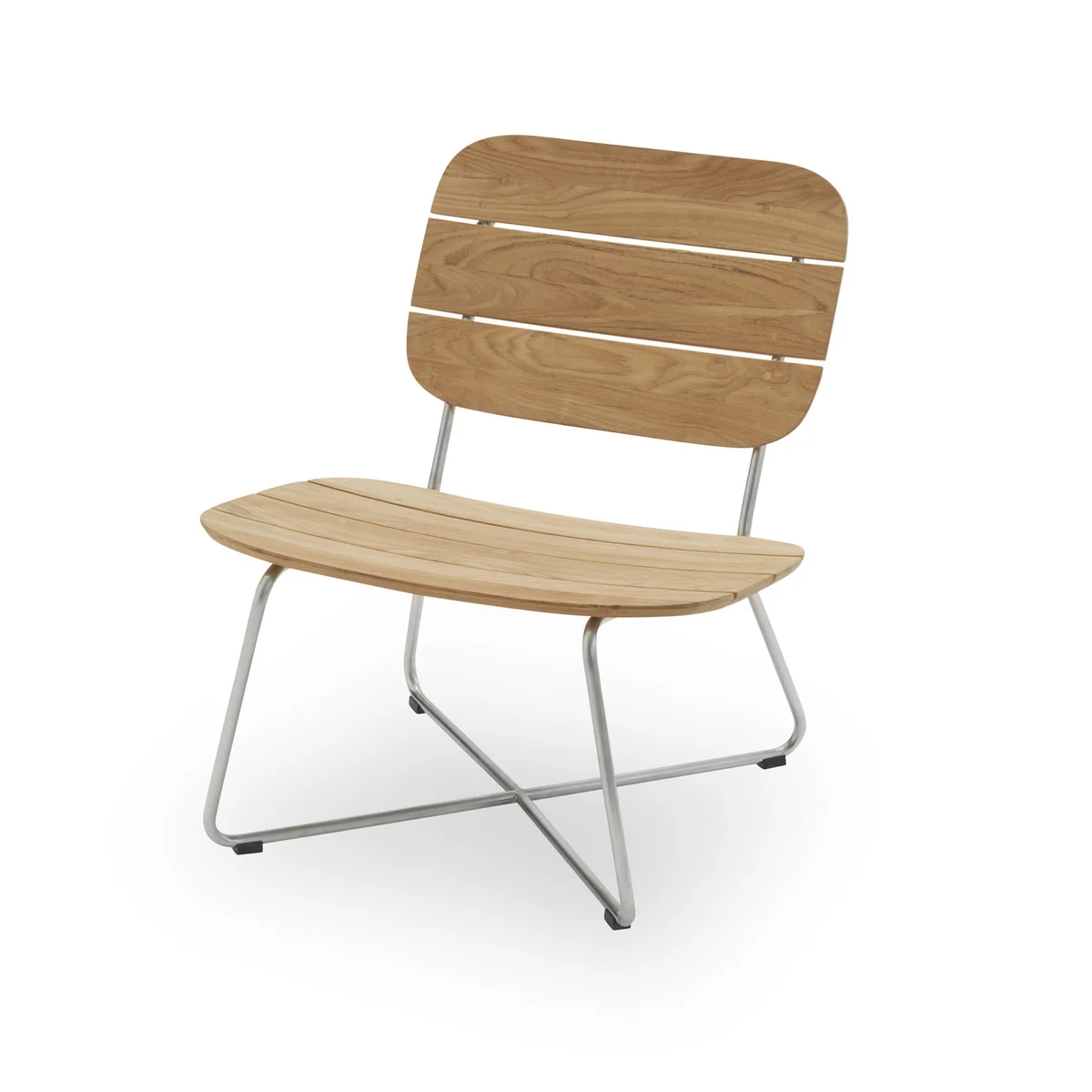 Fritz Hansen - Skagerak Lilium Lounge Stuhl, Teak / Edelstahl