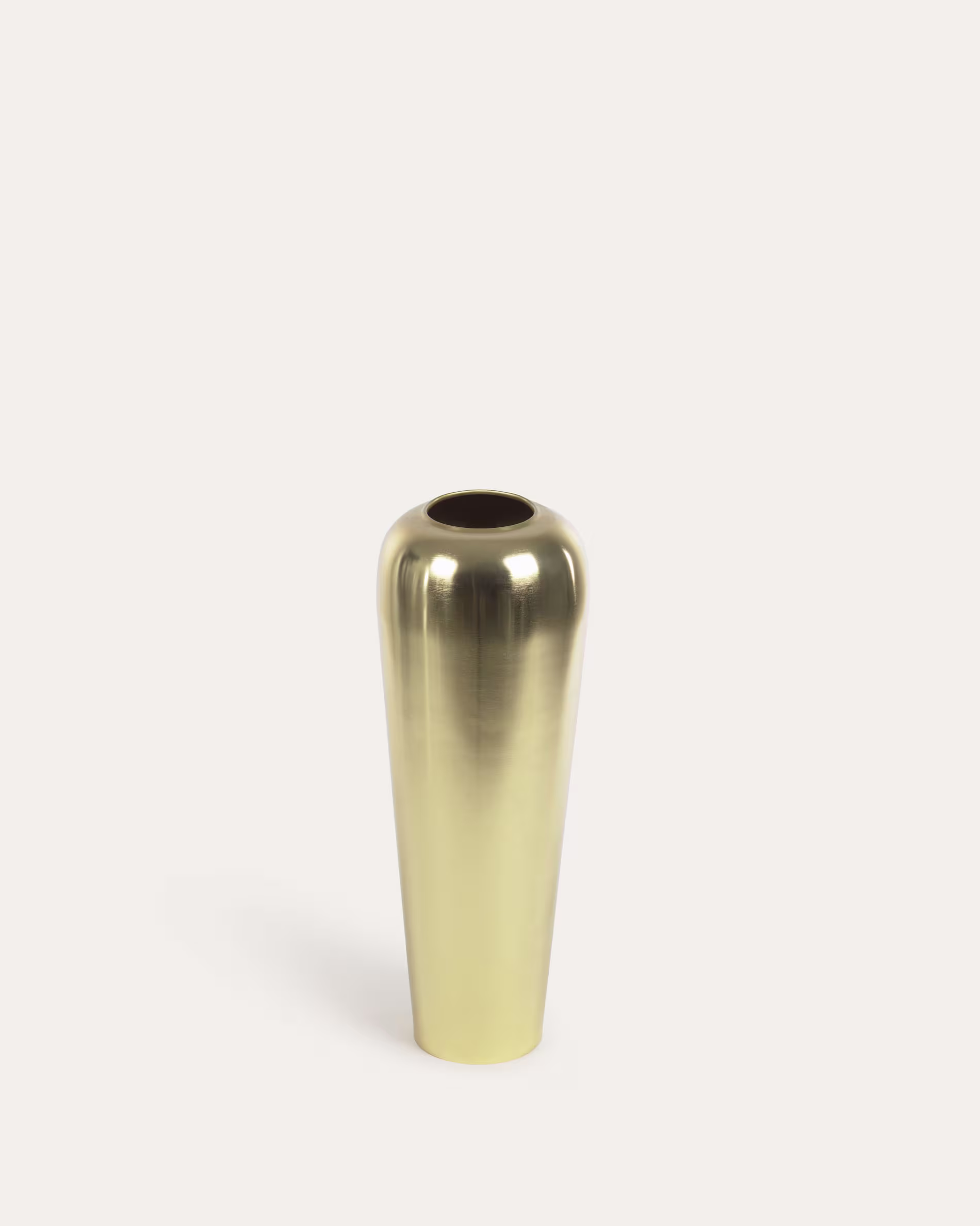Jarrón Catherine de metal dorado 48 cm