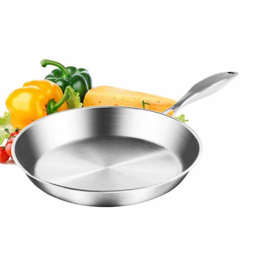 SOGA Stainless Steel Fry Pan Top Grade Induction 24cm 32cm
