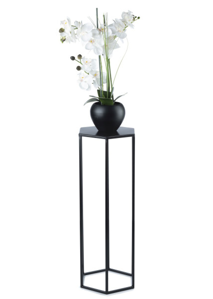 Kwietnik stojak na kwiaty czarny 70 cm LOFT