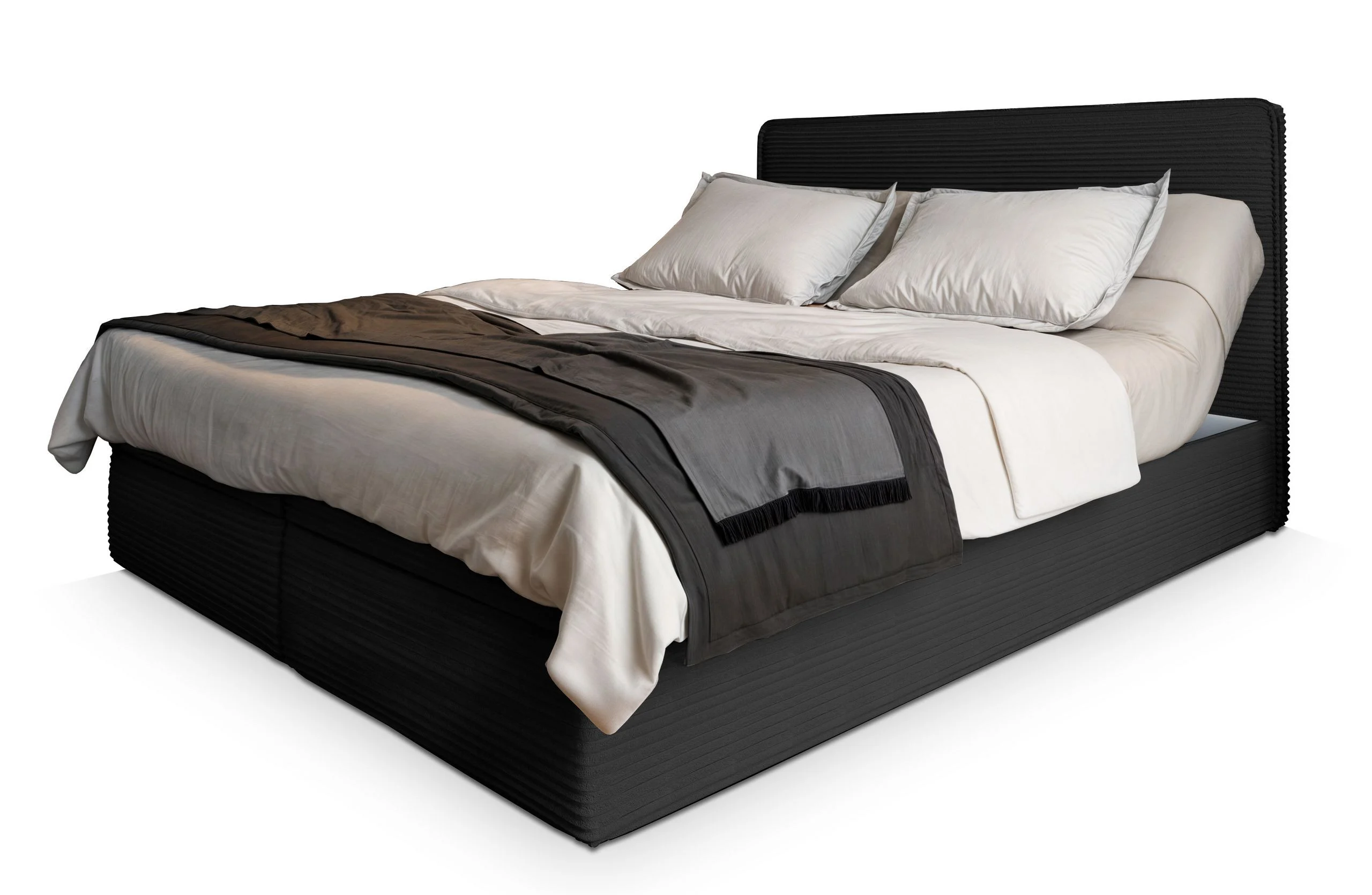 Łóżko kontynentalne ASTOR z topperem 140x200 cm