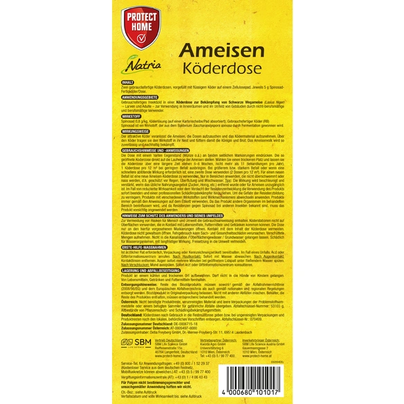 Biozid »Natria«, Schützt vor:Ameisen